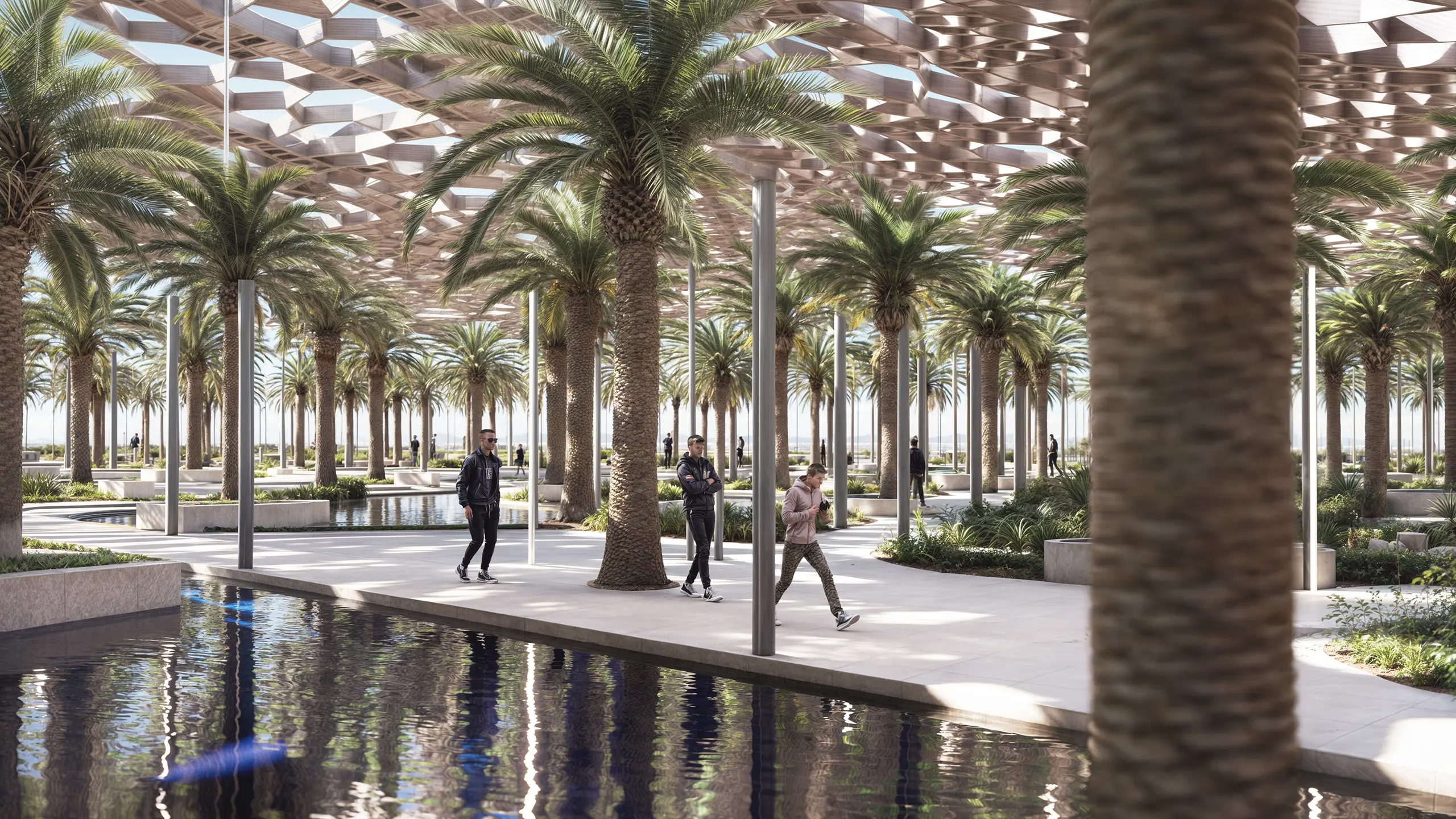 Smart urban spaces Sharjah. Urban planning Sharjah Vision

